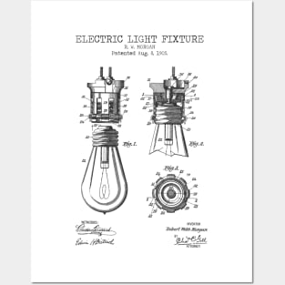 ELECTRIC LIGHT FIXTURE patent Posters and Art